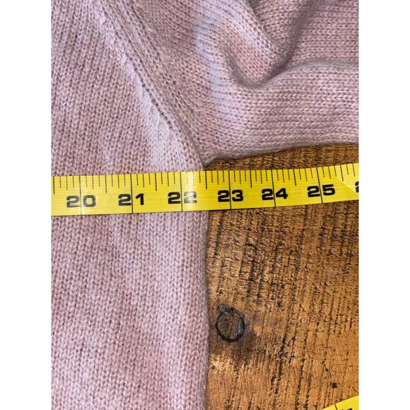 Soft Surroundings Womens Serena Blush Pink Alpaca Blend Faux Wrap Cozy Sweater L - Picture 3 of 7